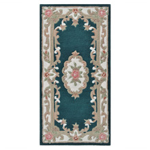 Turquoise Lativa Hand-Tufted Wool Rug