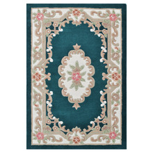Turquoise Lativa Hand-Tufted Wool Rug