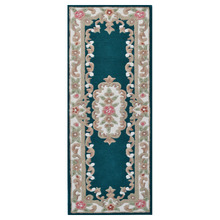 Turquoise Lativa Hand-Tufted Wool Runner