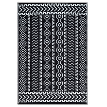 Black Fergus Reversible Outdoor Floor Mat