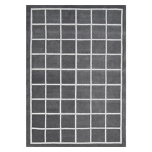 Box Grid Chestal Hand-Tufted Wool Rug