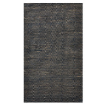 Black Chevron Mae Hand-Woven Wool & Jute Rug