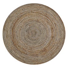 Henna Spiral Braided Jute Round Rug