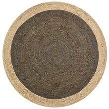 Henna Spiral George Braided Jute Round Rug