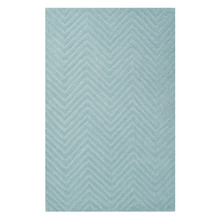 Aqua Chloe Hand-Woven Wool Rug