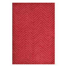 Red Chloe Hand-Woven Wool Rug