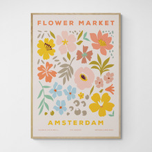 Amsterdam Flower Market Printed Wall Art