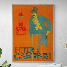 Orange Campari Printed Wall Art