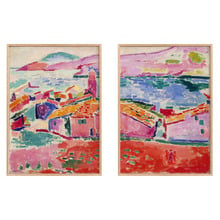 Collioure Framed Paper Print Wall Art Diptych