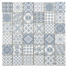 Blue Sylvian Matt Glass Mosaic Tile