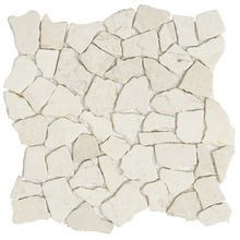 Java Beige Crazypave Tumbled Marble Mosaic Tile