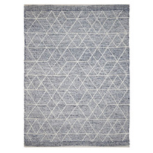 Blue & White Holden Wool & Viscose Rug