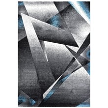 Turquoise Sophos Power-Loomed Rug