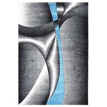 Turquoise Eutychia Power-Loomed Rug