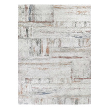 Light Grey & Brown Nicon Power-Loomed Area Rug