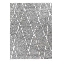 Grey & White Casper Power-Loomed Area Rug