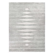 Grey & White Syrus Power-Loomed Area Rug