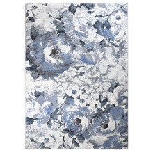 Blue & Grey Juna Power-Loomed Rug