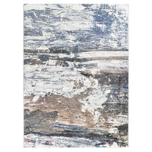 Blue & Teracotta Juna Power-Loomed Rug