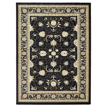 Black Gael Power-Loomed Rug
