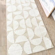 Beige & Cream April Contemporary Runner