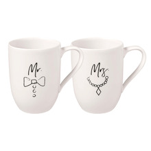 2 Piece Mr & Mrs Statement 290ml Mug Set