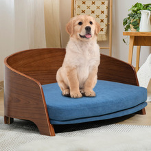 Jisoo Walnut Wood Pet Sofa