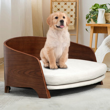 Jisoo Walnut Wood Pet Sofa