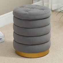 Dahlia Velvet Storage Ottoman