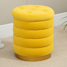Dahlia Velvet Storage Ottoman