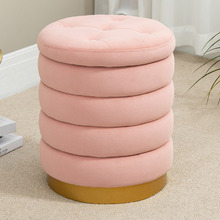 Dahlia Velvet Storage Ottoman