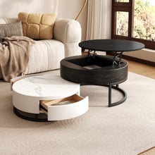 2 Piece Luisa Round Nesting Coffee Table Set