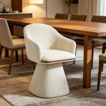 Melly Upholstered Swivel Dining Chair
