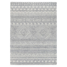 Grey Posy Zulu Wool & Cotton Rug