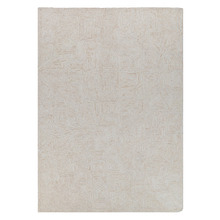 Beige Posy Maze Wool & Cotton Rug