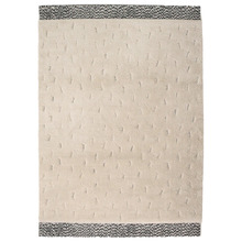 Cream Grey Liege Power-Loomed Rug