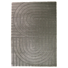 Grey Lilly Power-Loomed Rug