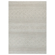 Ivory Vittoria Hand-Knotted Wool-Blend Rug