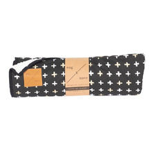 Black Metallic Cross Fleece Dog Blanket