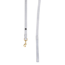 Grey Check Dog Lead
