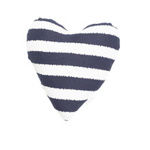 Hamptons Stripe Cotton Heart-Shaped Pet Toy