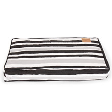 Pebble Black Brush Stroke Classic Cushion Dog Bed