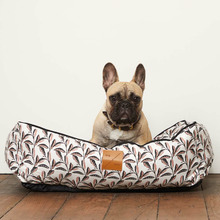 Shadow Quartz Cotton Bolstered Dog Bed