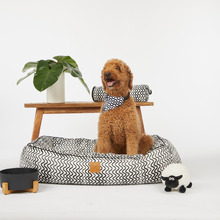 Bolster Cotton-Blend Dog Bed