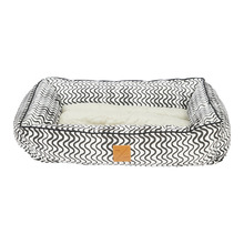 Bolster Cotton-Blend Dog Bed