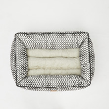 Bolster Cotton-Blend Dog Bed