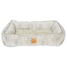 Bolster Cotton-Blend Dog Bed