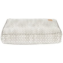 Mocha Wave Cotton Dog Bed