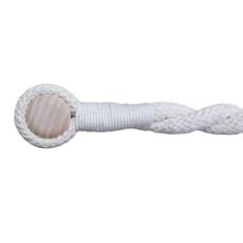 Natural Weaved Cotton-Blend Magnetic Curtain Tieback