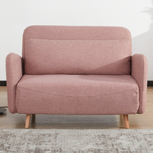 Blush Liam Upholstered Sofa Bed
